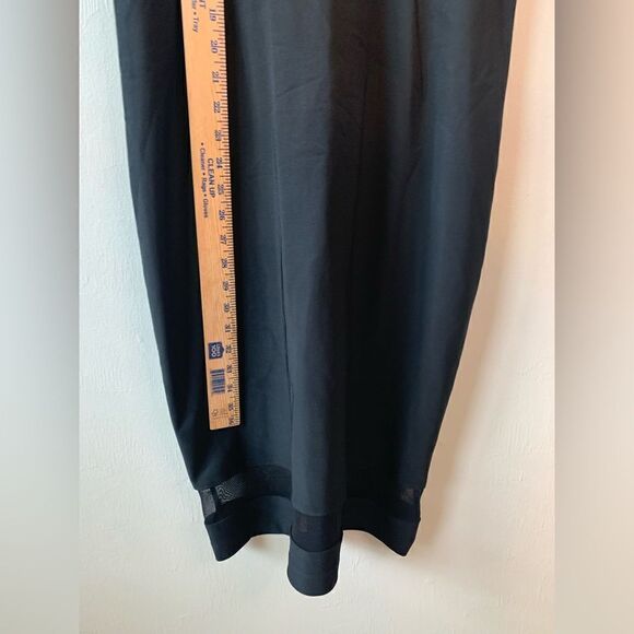 ABS Allen Schwartz Black mesh dress size 12 - Picture 11 of 11